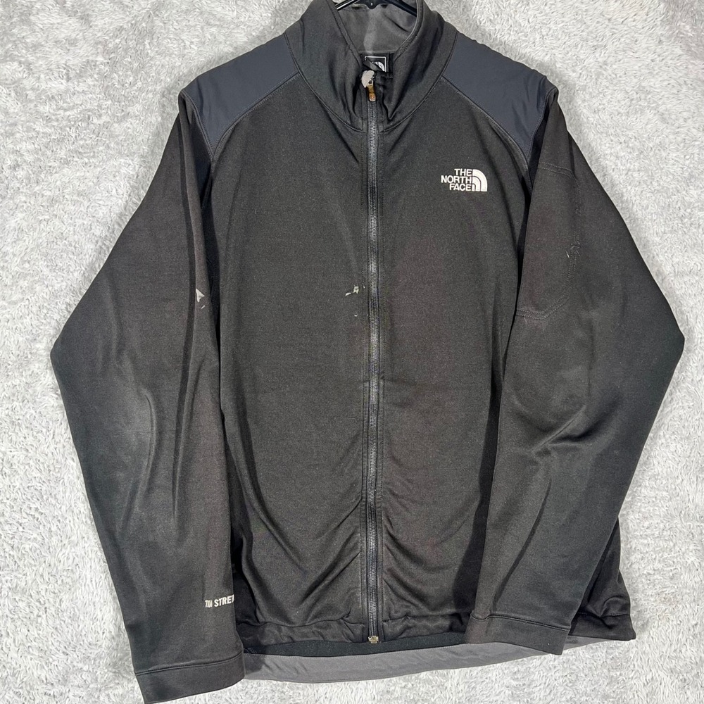 The North Face TKA Stretch Full Zip Jacket Mens Black Lightweight Activewear